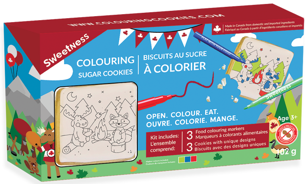 Canadiana 3-Pack Colouring Sugar Cookie Kit